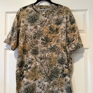 Men's Game Guard Camo Cactus Print Shirt